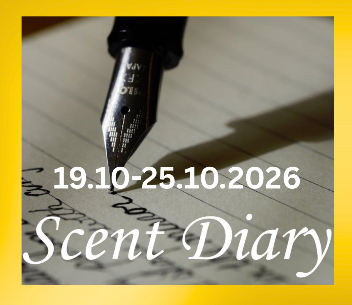 Scent Diary: 19.10-25.10.2026 | Australian Perfume Junkies